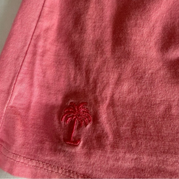 Lilly Pulitzer Wiley Ruffle Tube Top Hot Pink Cotton XSMALL Strapless Knit Tee - Picture 2 of 4